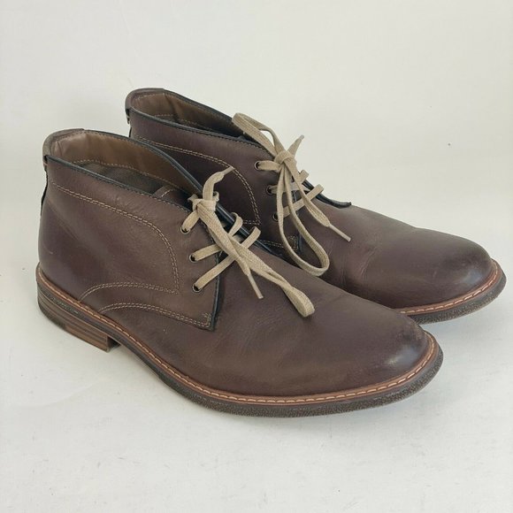 Chaps Mens Chukka Leather Ankle Boots 